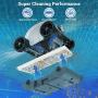 PAXCESS Cordless Automatic Pool Cleaner, Robotic Pool Cleaner with 5000mAh Rechargeable Battery, 90 Mins Working Time, IPX8 Waterproof, Lightweight, Good for Cleaning In-Ground/Above Ground Pool