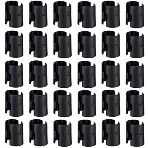 54-Pack Wire Shelving Shelf Lock Clips for 1'' Diameter Post- Shelving Sleeves, Wire Shelf Clips, Fits with Metro, Thunder Group, Alera, Honey Can Do, Eagle, Regency, Winco,Advanced Tabco,and More