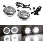 iJDMTOY Chrome Finish LED Rally Driving Lights Compatible With MINI Cooper w/Halo Ring LED Daytime Running Lights, Powered by (9) High Power 3W LED Lights As Driving Lamps & (30) LED Lights as DRL iJDMTOY Chrome Finish LED Rally Driving Lights Compatible With MINI Cooper w/Halo Ring LED Daytime Running Lights, Powered by (9) High Power 3W LED Lights As Driving Lamps & (30) LED Lights as DRL