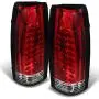 For 88-98 Chevy C/K Series Pickup Truck GMC Sierra Rear Red Clear LED Tail Lights Brake Lamps Pair For 88-98 Chevy C/K Series Pickup Truck GMC Sierra Rear Red Clear LED Tail Lights Brake Lamps Pair