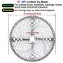 Joalxy 10'' 80T Carbide Tip Blade + 10'' 40T Mn-Steel Blade, Metal Blades with Washers for Brush Cutter Trimmer Weed Eater Joalxy 10'' 80T Carbide Tip Blade + 10'' 40T Mn-Steel Blade, Metal Blades with Washers for Brush Cutter Trimmer Weed Eater
