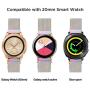 Valkit Compatible Galaxy Watch 42mm/Galaxy Active 2/Galaxy Watch 3 41mm Bands, 20mm Stainless Steel Wrist Band Metal Strap for Galaxy Watch 42mm/Galaxy Watch 3 41mm/Galaxy Active 2,Rose Gold+Colorful