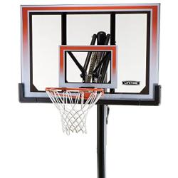 Lifetime 71799 Height Adjustable In Ground Basketball System, 50 Inch Shatterproof Backboard