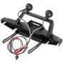 RCLions Metal Front Bumper with LED Lights/Lampshade/Shackles for TRX4/SCX10-ii 90046 1/10th RC Crawler Car