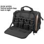 CLC Custom LeatherCraft 1539 Multi-Compartment 50 Pocket Tool Bag