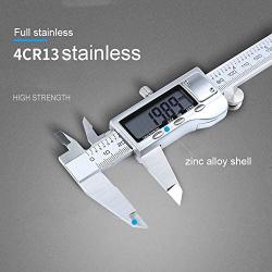 EZT 150mm Digital Calipers, Full Stainless Steel Electronic 6 Inch Digital Vernier Caliper, with Extra-Large LCD Screen, Auto-Off Feature, Inch and Millimeter Conversion Metal Measuring Tool Caliper