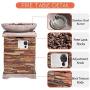 HOMPUS Propane Patio Fire Pit Table, Lava Rocks and Rain Cover for Outdoor Leisure Party,40,000 BTU 20-inch Square Concrete Fire Table
