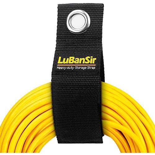 9 Pack Extension Cord Holder Organizer, Heavy Duty Storage Straps Fit with Garage Hooks and Pool Hose Hangers by LuBanSir