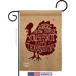 Angeleno Heritage GS137118-P3 A Part from Turkey Fall Thanksgiving Impressions Decorative Vertical 13'' x 18.5'' Garden Flag Set Metal Pole Hardware