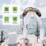S AFSTAR Metal Garden Arch for Wedding, Plants Climbing Pergola, Decoration Arbor for Party Garden