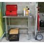 AmGood Stainless Steel Work Table Open Base | Metal Work Bench (Stainless Steel Work Table Open Base, 48'' Long x 18'' Deep)