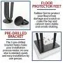 WINSOON Industrial Iron Hairpin Table Legs 34 Inch Set of 4 Pack Metal Bench Legs for Furniture feet Wooden Desk Legs Hair Pin Design (34 Inch 3-Rod Black) WINSOON Industrial Iron Hairpin Table Legs 34 Inch Set of 4 Pack Metal Bench Legs for Furniture feet Wooden Desk Legs Hair Pin Design (34 Inch 3-Rod Black)