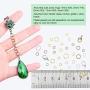 Yblntek 3143Pcs Jewelry Findings Jewelry Making Starter Kit with Open Jump Rings, Lobster Clasps, Jewelry Pliers, Black Waxed Necklace Cord for Jewelry Making Supplies and Necklace Repair