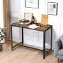 YMYNY Industrial Bar Table, Kitchen Dining Table, Homeoffice Desk with Metal Frame, 47.2 x 23.6 x 35.6 Inches for Living Room, Dining Room, Rustic Brown UTMJ013H YMYNY Industrial Bar Table, Kitchen Dining Table, Homeoffice Desk with Metal Frame, 47.2 x 23.6 x 35.6 Inches for Living Room, Dining Room, Rustic Brown UTMJ013H