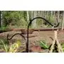 Ashman Double Span Black Deck Hook, Made of Premium Metal, Super Strong with 46-Inch Length and ideal for Bird Feeders, Plant Hangers, Coconut Shell Hanging Baskets, Lanterns and Wind Chimes and more!