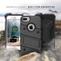 ZIZO Bolt Series for iPhone 8 Plus Case/iPhone 7 Plus Case Military Grade Includes Glass Screen Protector, Belt Holster Clip Lanyard (Gunmetal Gray)