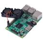 Reroflag Nespi Ultimate Cooling Fan Kit Dual Fans + Heatsinks For Raspberry Pi 3/2/B+
