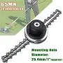 65Mn Grass Trimmer Head for Chain Mower Replacement Part Accessory, Trimmer Head Coil Garden Lawn Mower Chain Brush Cutter Accessory Mower Grass Head Replacement Outdoor Tools 65Mn Grass Trimmer Head for Chain Mower Replacement Part Accessory, Trimmer Head Coil Garden Lawn Mower Chain Brush Cutter Accessory Mower Grass Head Replacement Outdoor Tools