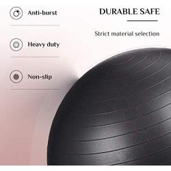 Trideer Exercise Ball (45-85cm) Extra Thick Yoga Ball Chair, Heavy Duty Stability Ball Supports 2200lbs, Birthing Ball with Quick Pump (Office & Home & Gym)