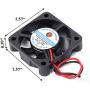 Icstation 40mm X 40mm X 10mm 4010 2 Pin DC5V 0.1A Silent Brushless Cooling Fan for 3D Printer Computer Ball Bearing 7 Blades (Pack of 2)