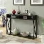 Convenience Concepts Tucson Deluxe 2 Tier Console Table, Black Convenience Concepts Tucson Deluxe 2 Tier Console Table, Black