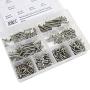 Self Tapping Screws Assortment Set, 6/#8/#10 304 Stainless Steel Sheet Metal Screws Kit, Phillips Drive Wood Screw Assortment Kit-300Pcs