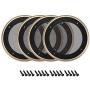 uxcell 4pcs 4'' Speaker Grill Mesh Decorative Circle Woofer Guard Protector Cover Audio Parts