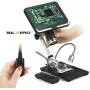 Andonstar Black corlor 7 inch LCD 1080P Circuit Board Digital Microscope AD206 with 200X Magnification Zoom for Phone Repair Soldering