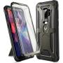 YOUMAKER Designed for Galaxy S9 Plus Case, Heavy Duty Protection Kickstand with Built-in Screen Protector Shockproof Case Cover for Samsung Galaxy S9 Plus 6.2 inch - Gun Metal/Black