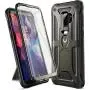 YOUMAKER Designed for Galaxy S9 Plus Case, Heavy Duty Protection Kickstand with Built-in Screen Protector Shockproof Case Cover for Samsung Galaxy S9 Plus 6.2 inch - Gun Metal/Black