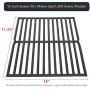 DcYourHome 7522 Cast Iron Grill Grates for Weber Genesis Silver A Spirit 210 Spirit e210 Spirit 500 Parts, 15 Inch Cooking Grates for Charbroil 463353505 463360306