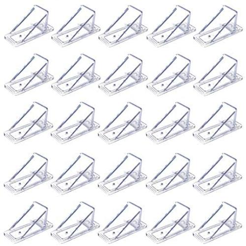 JSP Manufacturing V2-Mini Roof Guard Snow Guard Prevent Sliding Ice Snow Stop Buildup Plastic Multipack-Multicolor (100, Clear)