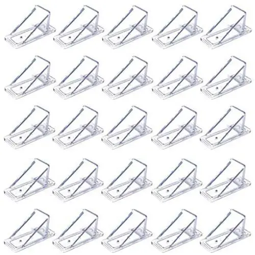 JSP Manufacturing V2-Mini Roof Guard Snow Guard Prevent Sliding Ice Snow Stop Buildup Plastic Multipack-Multicolor (100, Clear)