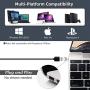 USB Computer Microphone with Mute Button, Plug&Play Condenser, Desktop, PC, Laptop, Mac, PS4 Mic -360 Gooseneck Design -Recording, Dictation, YouTube, Gaming, Streaming (Omnidirectional-JV601PRO)