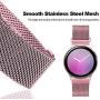 Compatible for Samsung Galaxy Active 2 Watch Band 40mm with [2 Pack] Case, Mesh Loop Replacement Bracelet Strap + Soft TPU Bumper Screen Protector Cover for Samsung Active 2