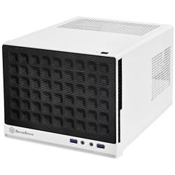 SilverStone Technology Mini-DTX, Mini-ITX Small Form Factor Computer Case SG13WB Black/White