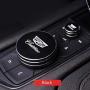 DEMILLO 2pcs Metal Modified Center Console Multimedia Control Button Knob Trims Cover Decoration for Cadillac 2019 2020 CT5/CT6/ XT4 /XT5 /XT6 (Black)