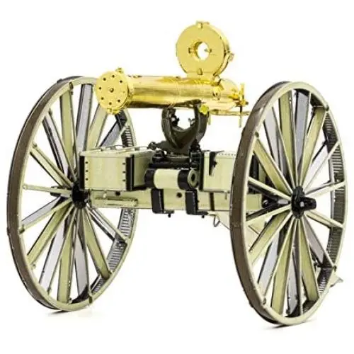Fascinations Metal Earth Wild West Gatling Gun 3D Metal Model Kit Fascinations Metal Earth Wild West Gatling Gun 3D Metal Model Kit