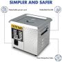 Ultrasonic Cleaner 200W Heated Parts Cleaner 2L (1.5L liquid capacity) for Small Carburetors Injectors Guns Bullets Brass and Jewelry Professional Stainless Steel Ultrasonic Bath Upgrade Gifts for Men