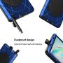 Feitenn Galaxy Note 10 Plus Case Metal, Note 10 Plus 5G Case Heavy Duty, Gorilla Glass Cover Armor Aluminum Bumper Military Shockproof Defender for Samsung Galaxy Note 10 Plus/Note 10+ 5G - Blue