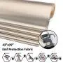 Faraday Fabric-EMI RFID Shielding-Block WiFi/RF Anti-Radiation Military Grade for Radiowave Microwave and Radiation Protection Nickel Copper Fabric, Emf Protection Fabric 36''x44'' inch
