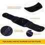 Abahub Lumbar Lower Back Brace and Support Belt with Dual Adjustable Straps, Helps Relief Pain with Sciatica, Scoliosis, Herniated, Black Large