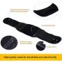Abahub Lumbar Lower Back Brace and Support Belt with Dual Adjustable Straps, Helps Relief Pain with Sciatica, Scoliosis, Herniated, Black Large