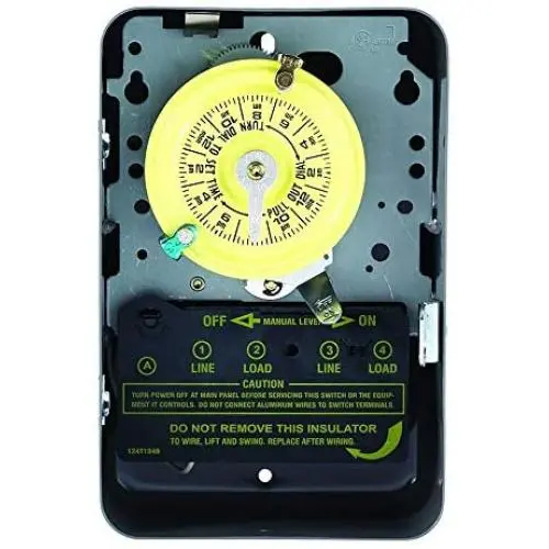 Intermatic T103 Mechanical Time Switch, Gray