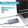 USB C to USB C Cable [100W 20V/5A], 20Gbps USB 3.2 Gen 2 Cable, XAOSUN Type-C Fast Charging Cable, Up to 5K@60Hz Video Output, Fit for MacBook Pro, iPad Pro, Samsung Galaxy, Pixel, Switch[6.6ft]