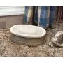 Creative Co-op Galvanized Metal and Stoneware Vintage Soap Dish Creative Co-op Galvanized Metal and Stoneware Vintage Soap Dish