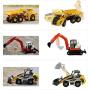 iPlay, iLearn Heavy Duty Construction Site Play Set, Collectible Model Vehicles, Metal Tractor Toy, Dump Truck, Excavator, Digger, Compact Gift Toy for 3, 4, 5 Year Olds, Toddlers, Boys, Kids