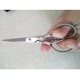 Vintage European Style Scissors Silver Auspicious Clouds Pattern Scissors Shears for Embroidery Sharp Small Craft DIY Cutting Supplies, 4.3 inch