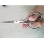 Vintage European Style Scissors Silver Auspicious Clouds Pattern Scissors Shears for Embroidery Sharp Small Craft DIY Cutting Supplies, 4.3 inch