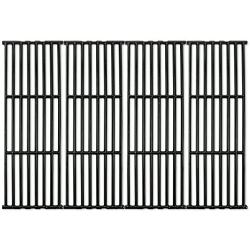 Music City Metals 66024 - Set of 4 - Gloss Cast Iron Cooking Grid Replacement for Gas Grills by Broil-Mate, Broil King, Huntington and Sterling
